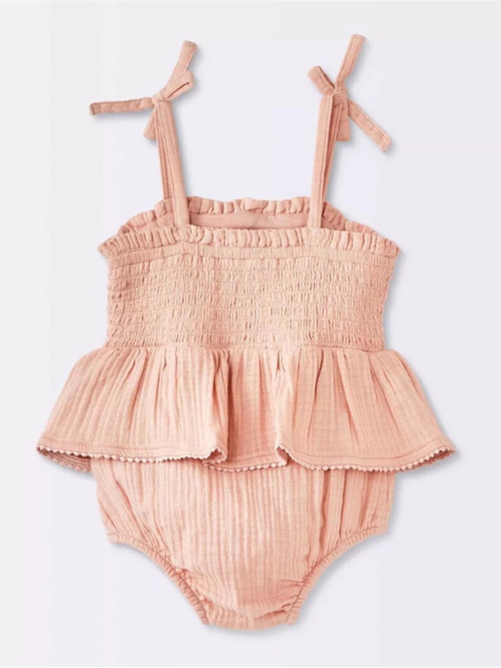 Cloud Island • Pink Ruffle Romper 12M